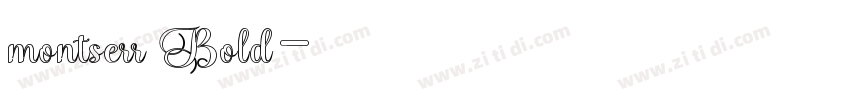 montserr Bold字体转换